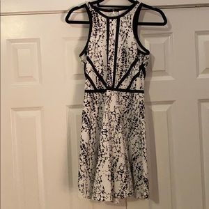 Parker size small black and white dress